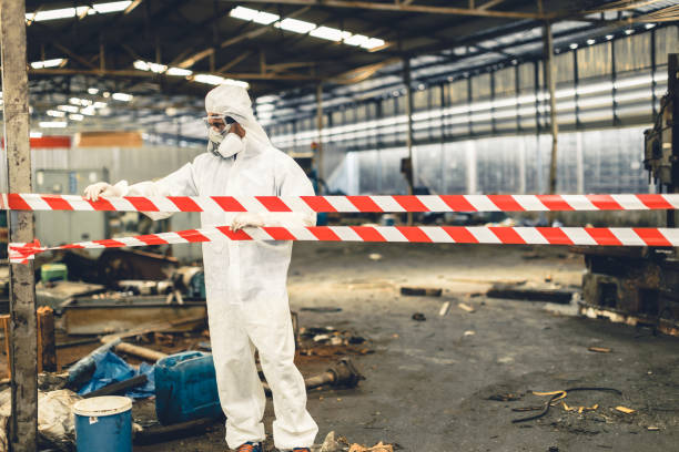 Professional Biohazard Cleanup technician working in Wayne, IL